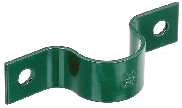 Alberts® Rohrschelle zur Befestigung von Zaunpfosten an Mauern Grün 34 mm