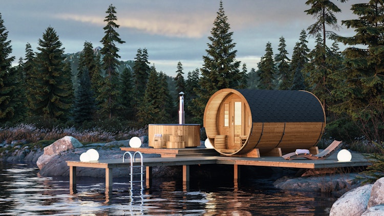 Wolff Finnhaus Saunafass 400 de luxe