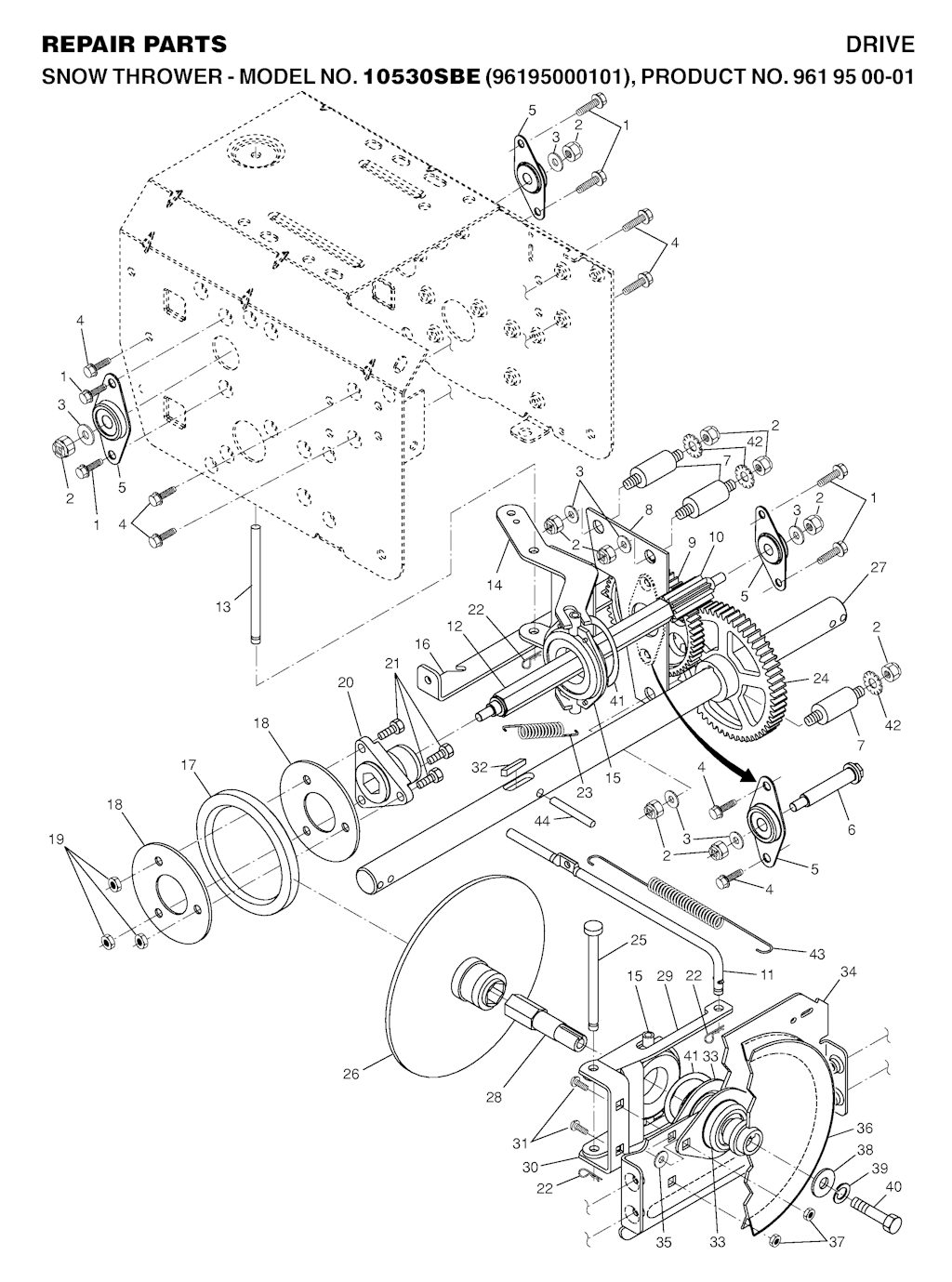 Explosionszeichnung Ersatzteile