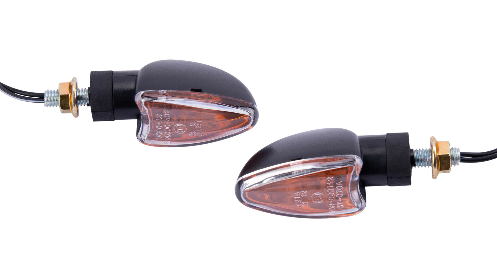 Spec X Blinker Arrow Schwarz 18 mm Lang Paar