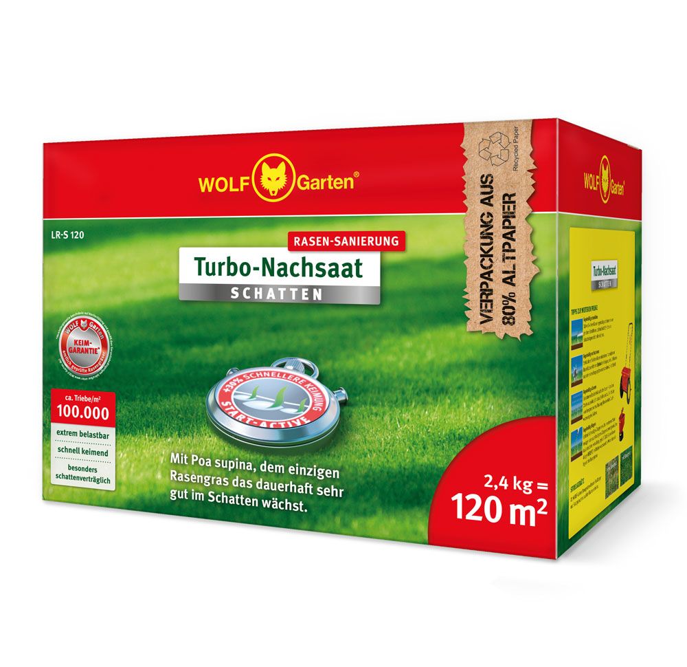 WOLF Garten - Turbo-Nachsaat Schatten 3826122 LR-S 120