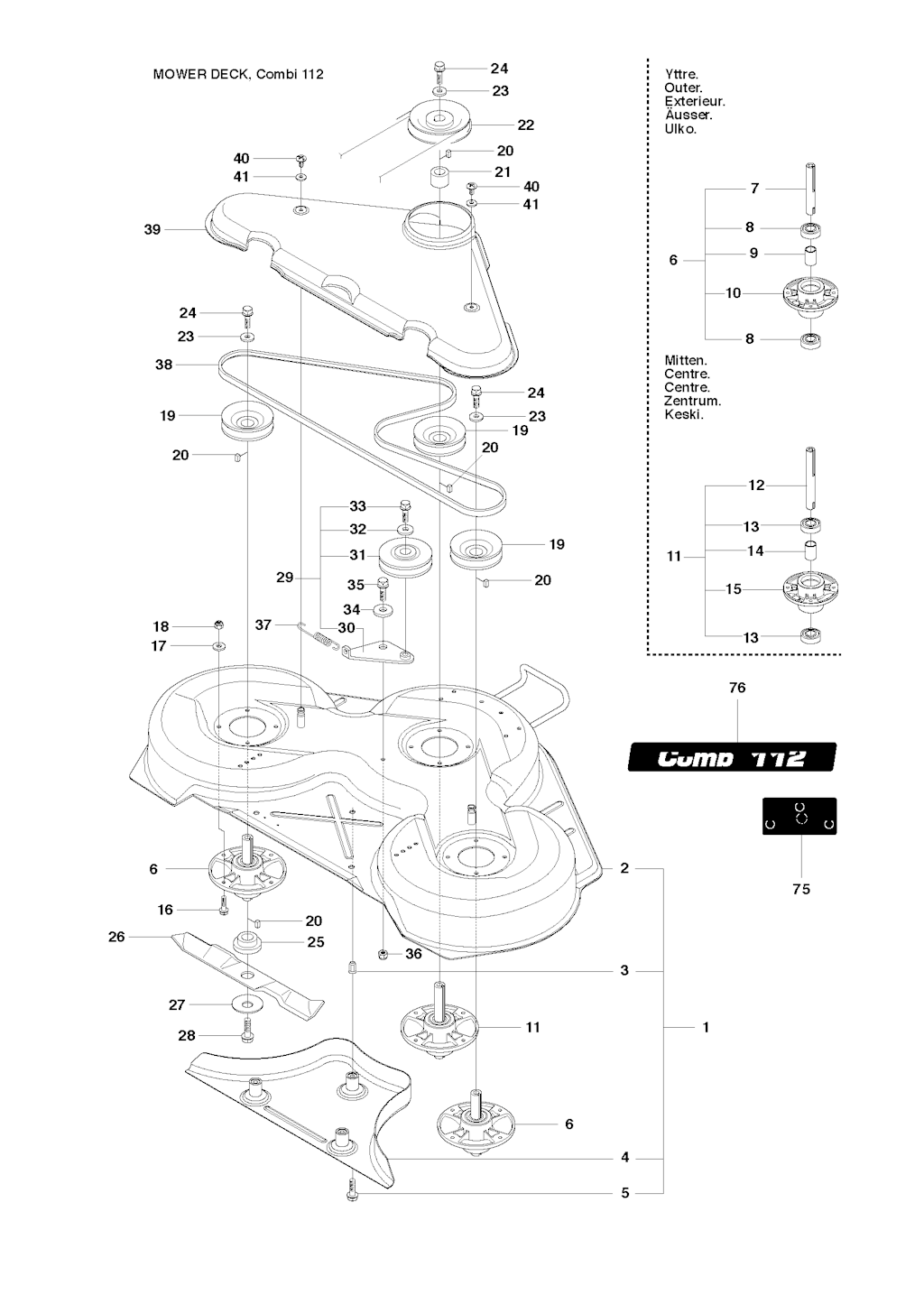 Explosionszeichnung Ersatzteile