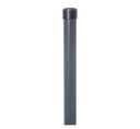 Vorschaubild Alberts® Zaunpfosten,ungebohrt,f.Einschl.-BH,zinkp.anthrazit Kst.b.,L1690mm,Pfosten ⌀34mm 617622