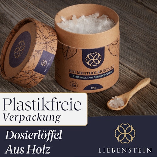 Liebenstein Bio Mentholkristalle für die Sauna (100g)