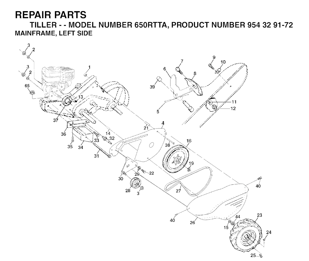 Explosionszeichnung Ersatzteile