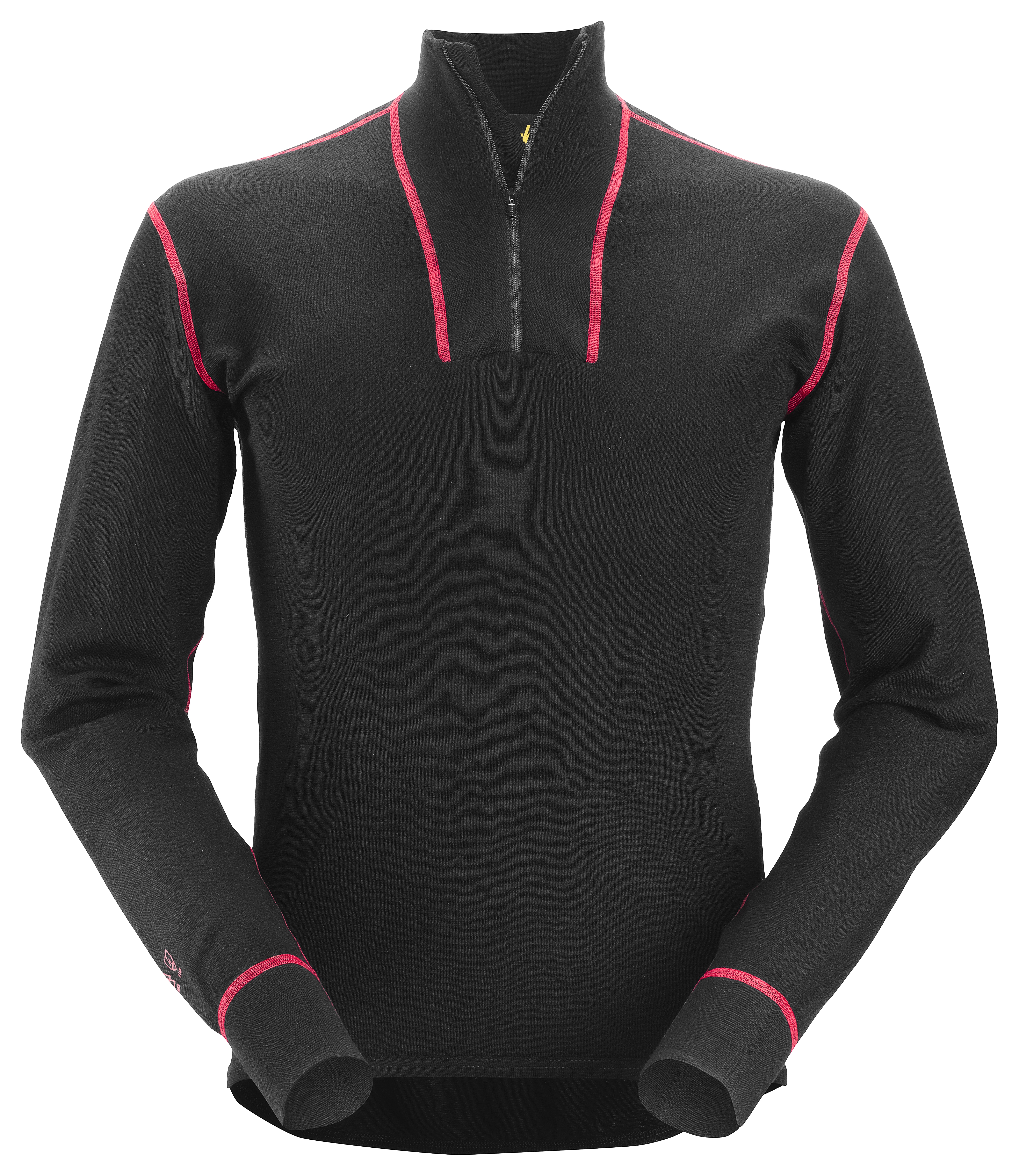 Snickers ProtecWork, Langarm-Wollhemd mit Halbreißverschluss 6 schwarz