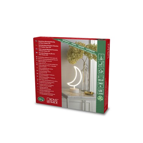 Konstsmide Weihnachtsbeleuchtung  LED Schlauchsilhouette Mond
