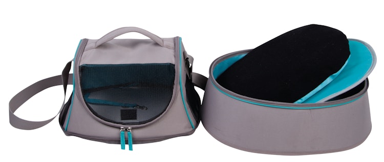 NOBBY Transformer 3 in 1 "HAPPY CAT" grau; 44 x 32 x 32 cm