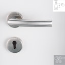 Vorschaubild Griffwerk Wechselgarnitur LORITA K3-Edelstahl matt-Klipptechnik