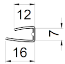 T&J Polycarbonat U-Profil für Stegplatten 6 mm