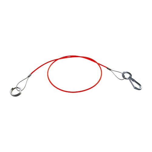 Abreißseil mit Ring, Länge 1000 mm, rot