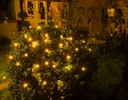 Konstsmide Weihnachtsbeleuchtung  LED Lichternetz 32 bernsteinfarbene Dioden B300 H300