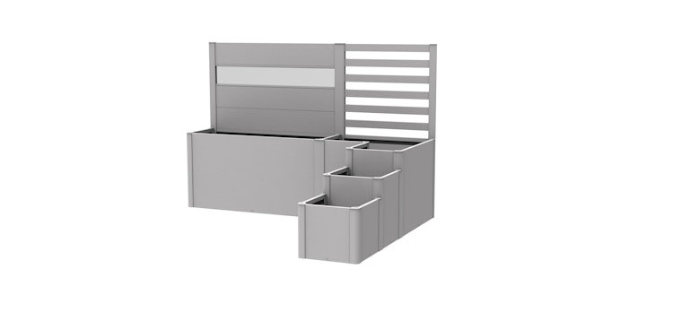 Biohort Pflanzkasten-System DaVinci Version 2 - Terrassenabgrenzung mit Sichtschutz