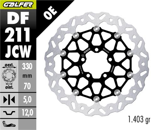 Galfer Bremsscheibe DF211 - Typ JCW - schwimmend