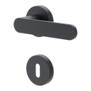 Vorschaubild NOVADOORS Türgriffgarnitur TD 384 rund, Klipptechnik Rosetten rund BB, WC