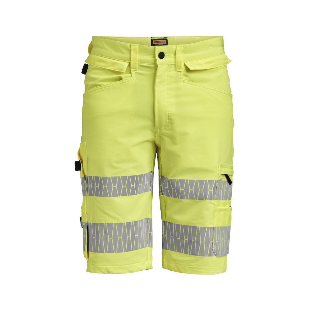 Jobman 2296 Kurze Hose Stretch Hi-Vis C44 Gelb