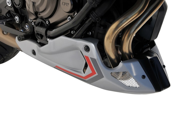 BODYSTYLE Sportsline Bugspoiler ABS Kunststoff grau/rot/anthrazit für YAMAHA MT-07 