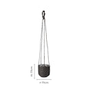 Vorschaubild Wikholm form Design Hängetopf aus Jute in natur 17 x 17 cm