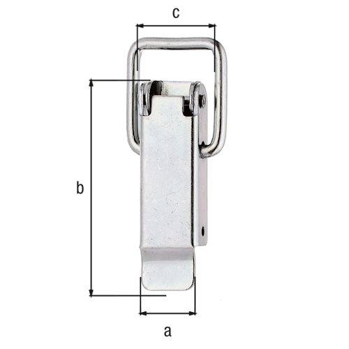 Alberts® Kistenverschluss, ohne Schließhaken, galvanisch verzinkt dickschichtpassiviert, HxB 61x19 mm 347710