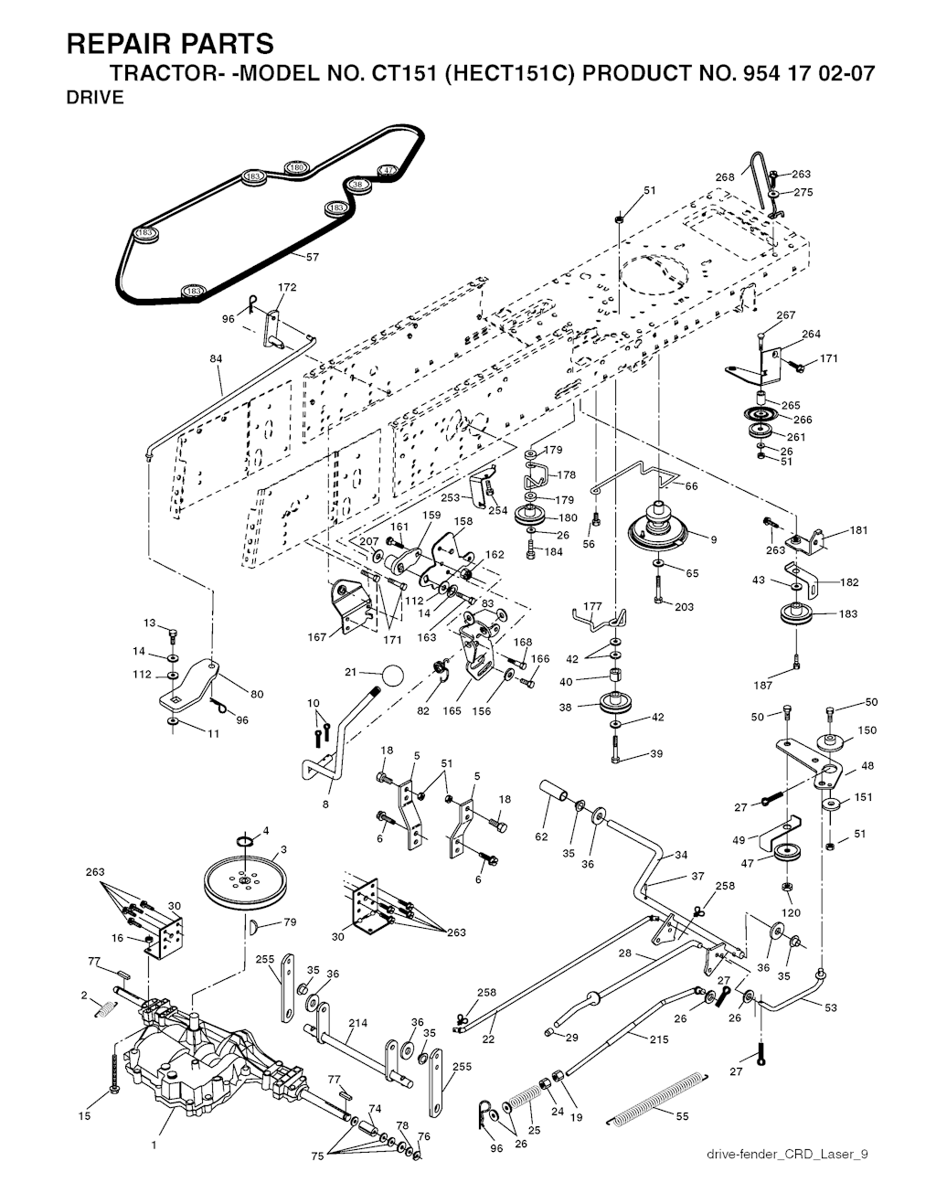 Explosionszeichnung Ersatzteile