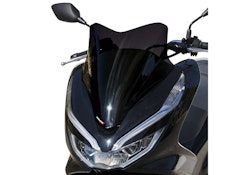 ERMAX Scooterscheibe Sport Acrylic durchsichtig Schwarz getönt für HONDA PCX 125