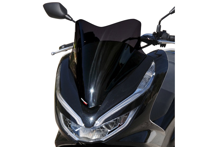 ERMAX Scooterscheibe Sport Acrylic durchsichtig Schwarz getönt für HONDA PCX 125