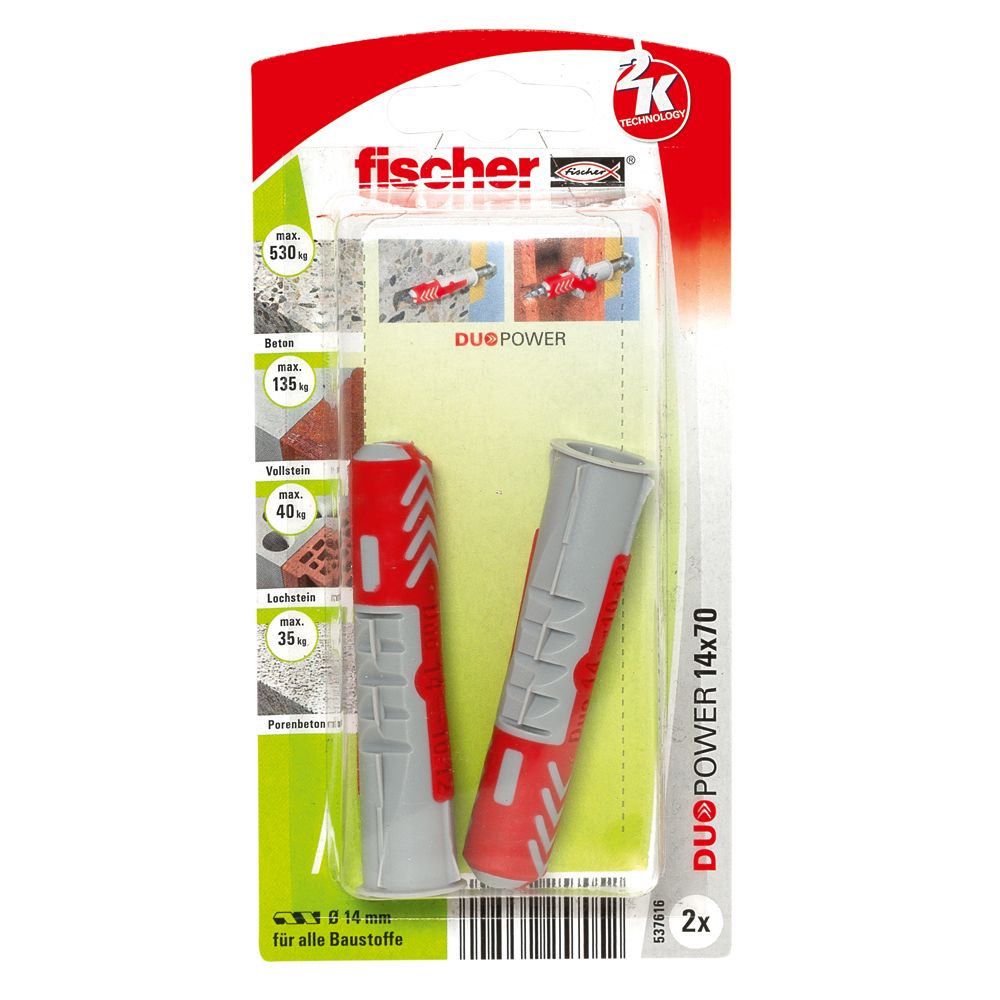 FISCHER Universaldübel Duopower 14x70 mm K (2 St.)