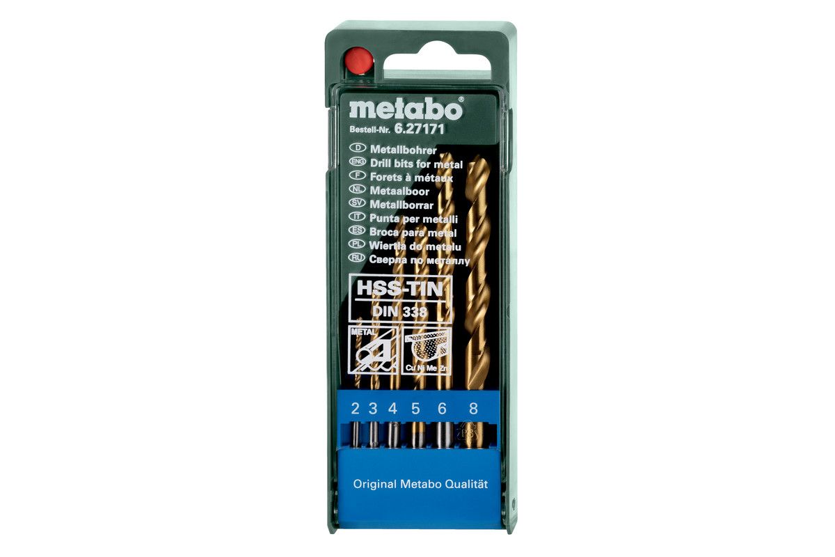 Metabo HSS-TiN-Bohrerkassette6-teilig