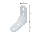 Vorschaubild Alberts® Zierwinkel geprägt weiß kunststoffbeschichtet  50x50x20 mm