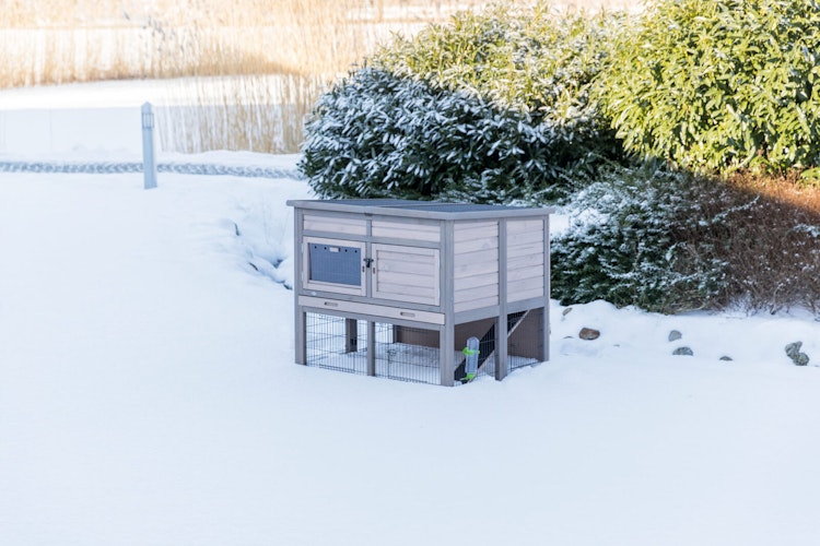 TRIXIE natura Kleintierstall XL mit Wärmedämmung, 120 × 98 × 94 cm