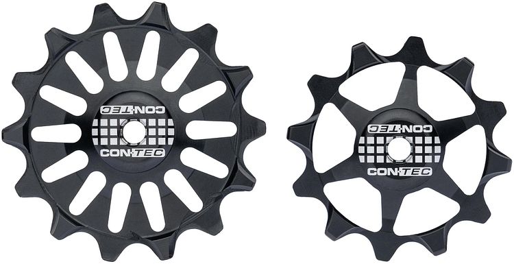 CONTEC Schaltrollen-Set Scroller 14/12 Zähne schwarz