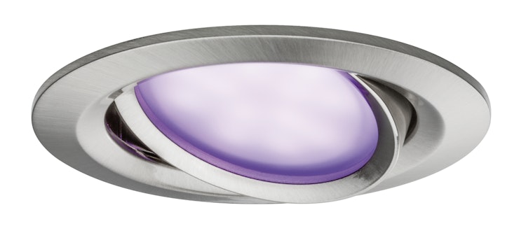 Paulmann Einbauleuchte Smart Coin LED 3x2 W Set mit Farblichtsteuerung, Dimm- und Schwenkfunktion