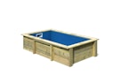 Karibu Triton Rechteck Pool - 305 x 182 cm - kesseldruckimprägniert