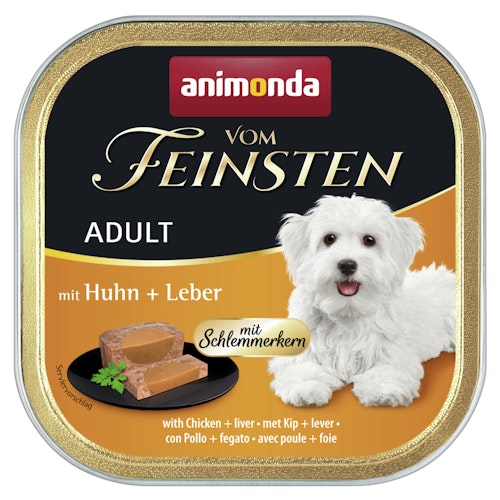 animonda Vom Feinsten Adult mit Schlemmerkern 150g Schale Hundenassfutter