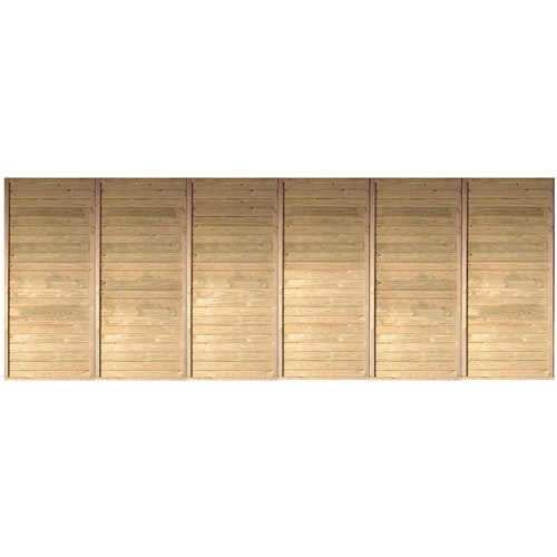 Karibu Rückwand für Doppelcarport