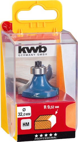 kwb Abrundfräser HM 32 mm SB-Box 756420