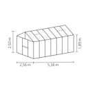 Vorschaubild Vitavia Gewächshaus Zeus 13800 inkl. 3 Dachfenstern - 13,8 m²