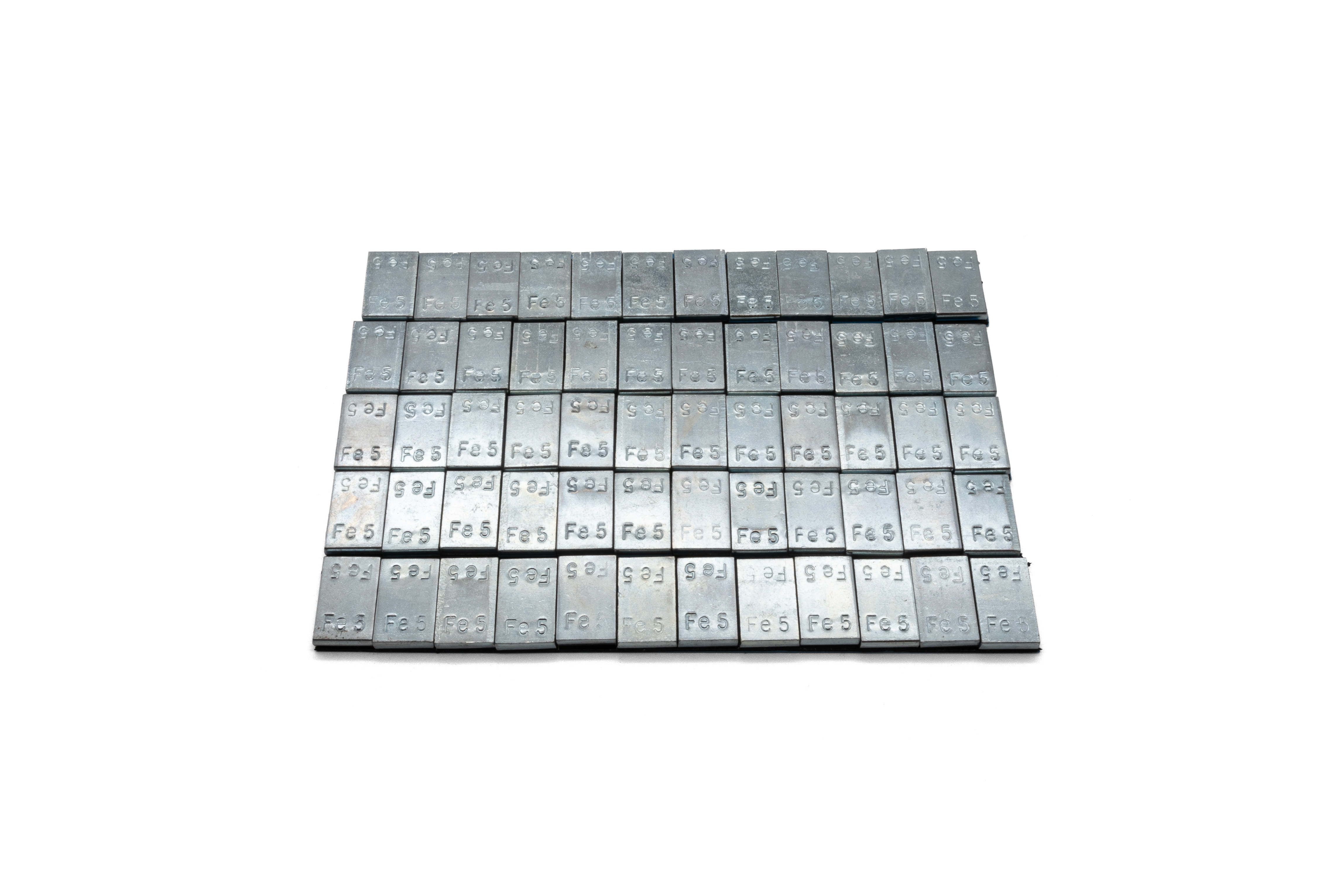 BTR Stahl-Klebegewichte 5x60 g in Silber