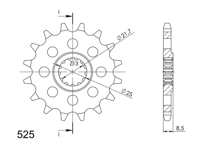 Supersprox Ritzel 525 16Z