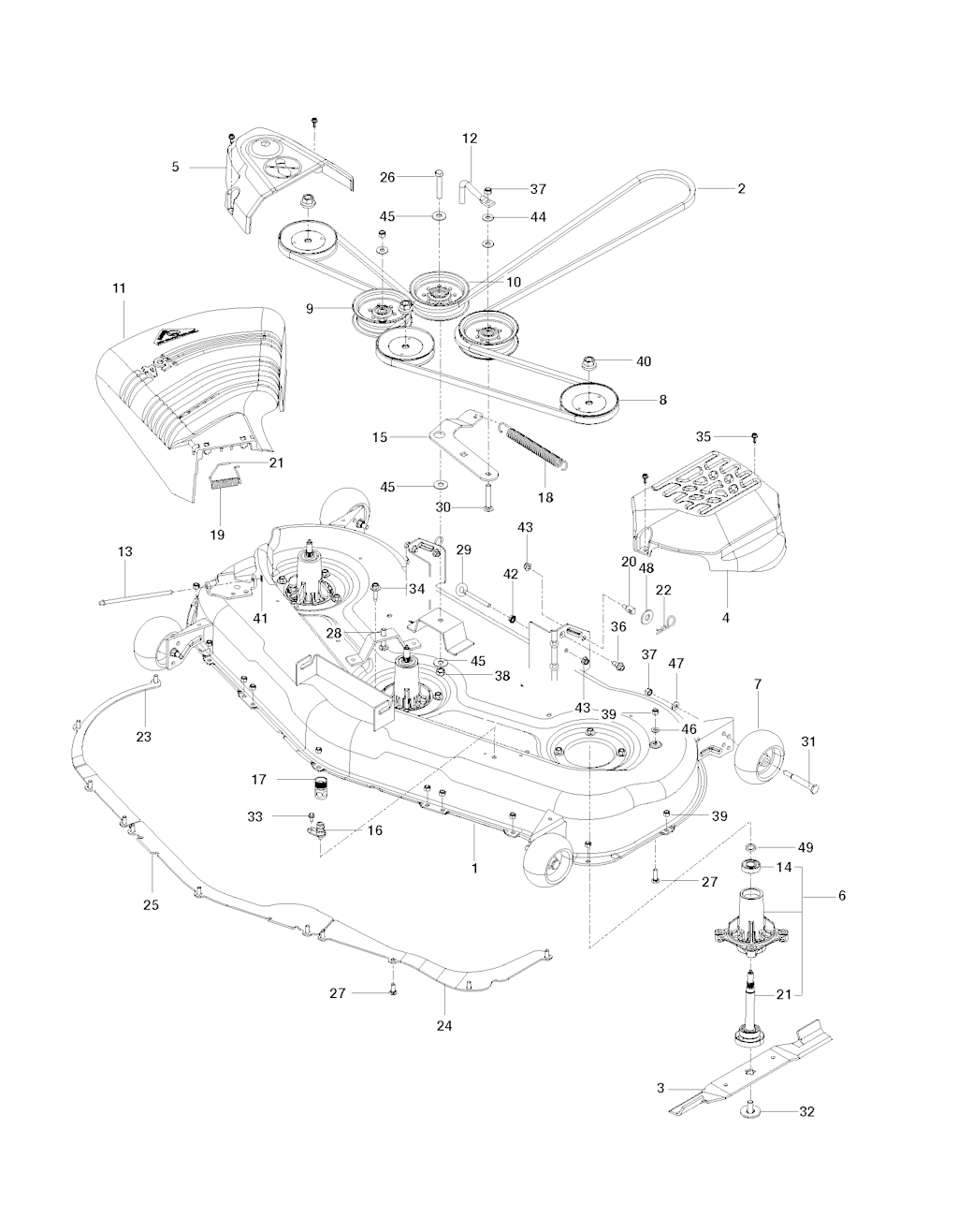 Explosionszeichnung Ersatzteile