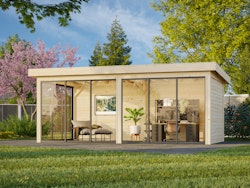 Palmako Gartenhaus Connect Lenna 16,6 m² Set 402 Slide