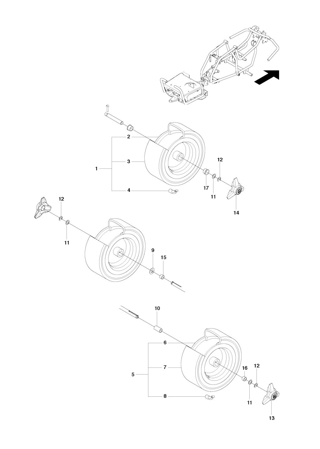 Explosionszeichnung Ersatzteile