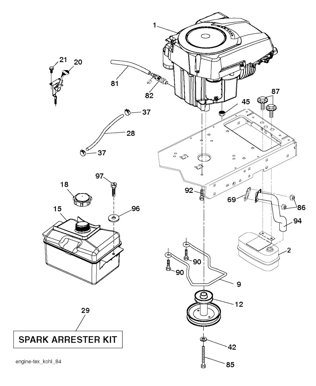 Explosionszeichnung Ersatzteile