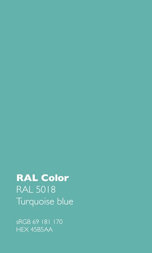 Kurzversion 45CM - NIEDERDRUCK 3 Wege Wasserhahn Küchenarmatur, Edelstahl Massiv mit 360° schwenkbarem Auslauf, abnehmbare 2 strahl Handbrause, Gebürstet / Türkis