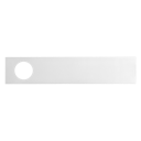 Vorschaubild Griffwerk FRAME 1.0 | DESIGN MANUFAKTUR INLAY PAAR -WC weiß seidenmatt - glatt INLAY - Resopal -0105-20 RAL 9010