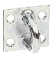 Alberts® Öse auf Platte, galvanisch verzinkt dickschichtpassiviert, LxB Platte 37x37 mm 348502