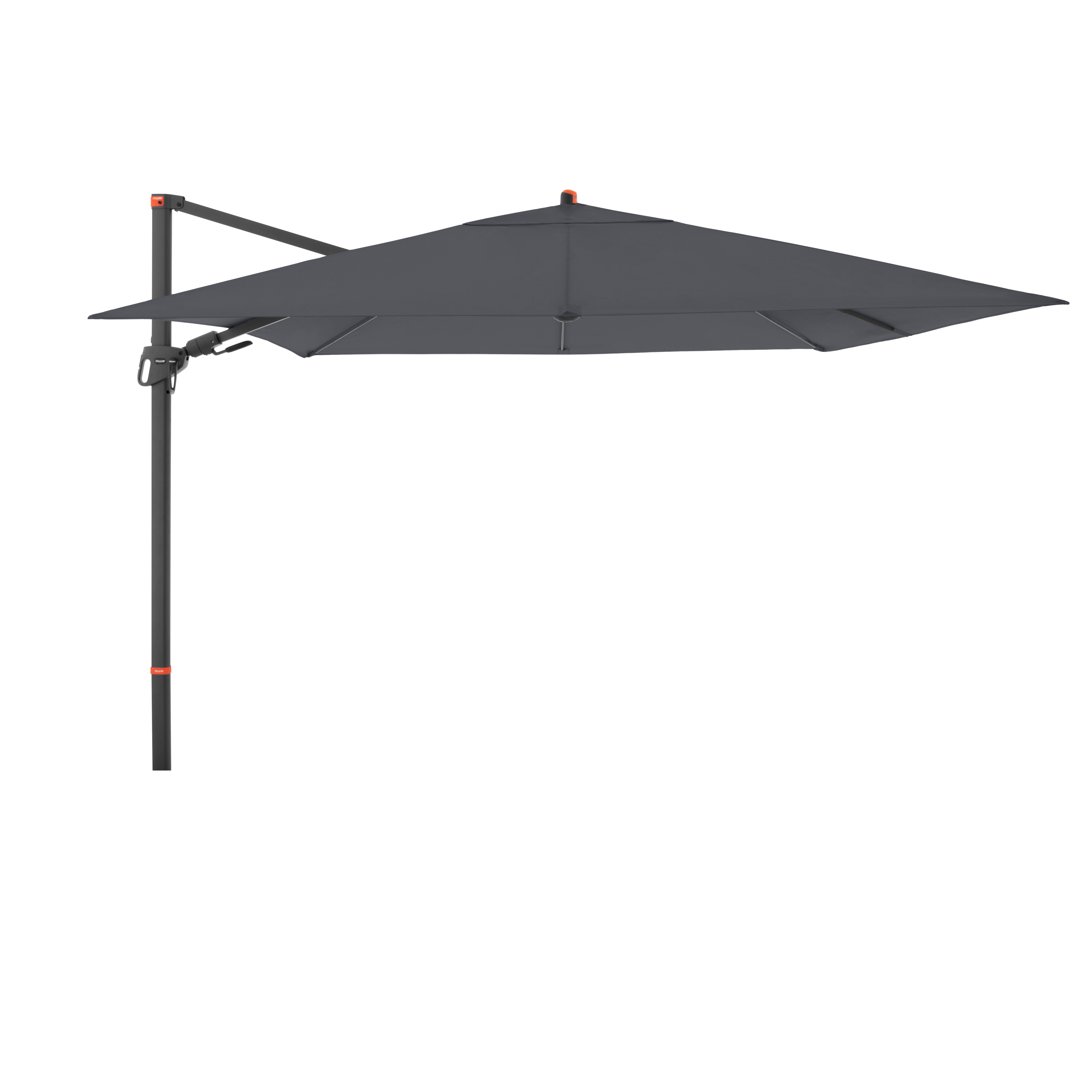 Thumbnail - doppler Pendelschirm myZONE 280 x 280, Aluminium Anthrazit / 100 % Polyester 180 g/m² Anthrazit