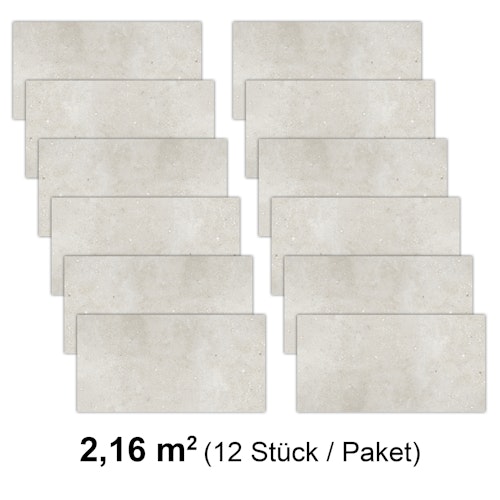 Revét Vinyl Wandfliese Beige Matt 60 x 30 cm