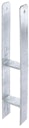 Vorschaubild Alberts® H-Pfostenträger 300x60x5mm für verschiedene Pfostenstärken