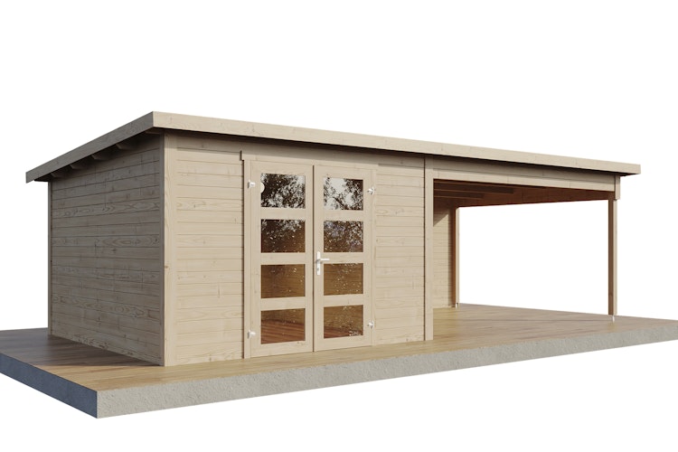 Wolff Finnhaus Gartenhaus Ole 7133 - 28 mm